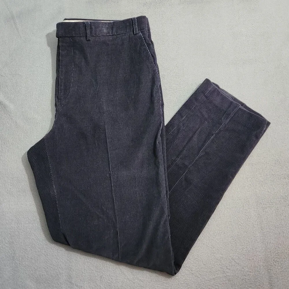 Lauren Ralph Lauren Corduroy Pants Men 40X34(33.5) Navy Straight Leg